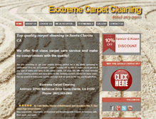 Tablet Screenshot of exxtremecarpetcleaning.com